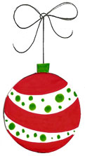 Handpainted Christmas card